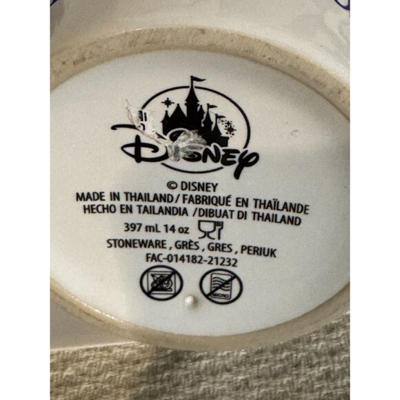 Disney Stoneware Tumblers 14 Oz With Mickey & Minnie Winter Design Blue & White - Picture 6 of 10